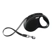 Flexi Koppel New Classic S 5M Band Svart Max 15Kg