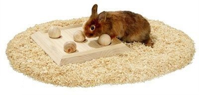 SKILL TOY BOARD WITH 5 ROLLS FOR RABBITS