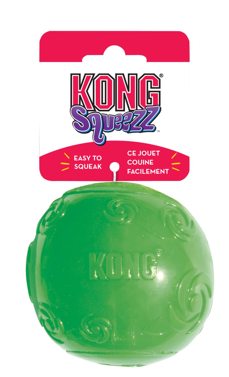 KONG Squeezz Ball, medium, 4 stk., PSB2