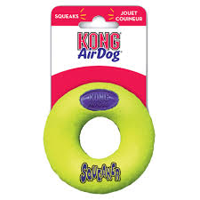 KONG AirDog Squeaker Donut tennisball, small, ASD3