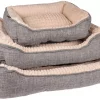 DOG BASKET ZUPO RECTANGULAR GREY 50X40X16CM