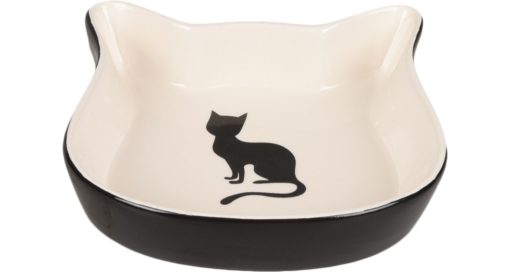 Feeding Bowl CAT Nala Ceramic Black/White 220ml (6)