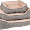 DOG BASKET ZUPO RECTANGULAR GREY 50X40X16CM