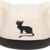 Feeding Bowl CAT Nala Ceramic Black/White 220ml (6)