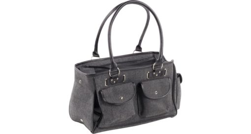 CARRYING BAG LAURA GREY 45x25x27CM