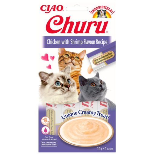 CHURU CAT CHICKEN WITH SHRIMP FLAVOR 4ST