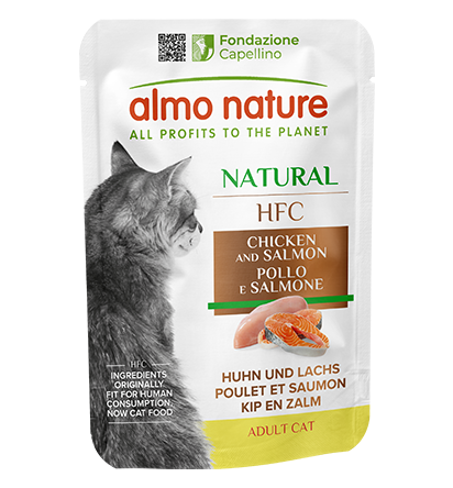 Natural - Chicken and Salmon 55g Almo Nature, HFC CAT (24)