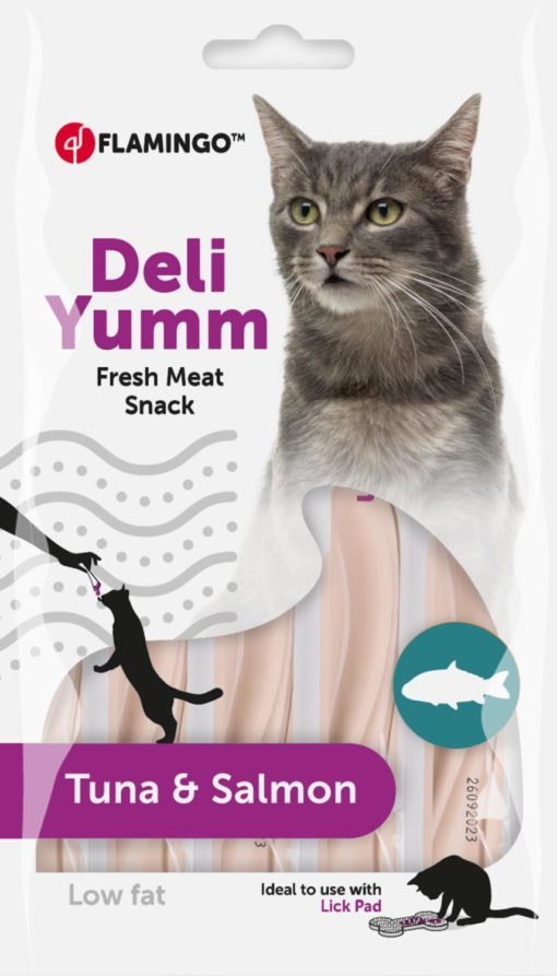 DELI YUMM FRESH MEAT SNACK TUNA+SALMON 14GR (12)