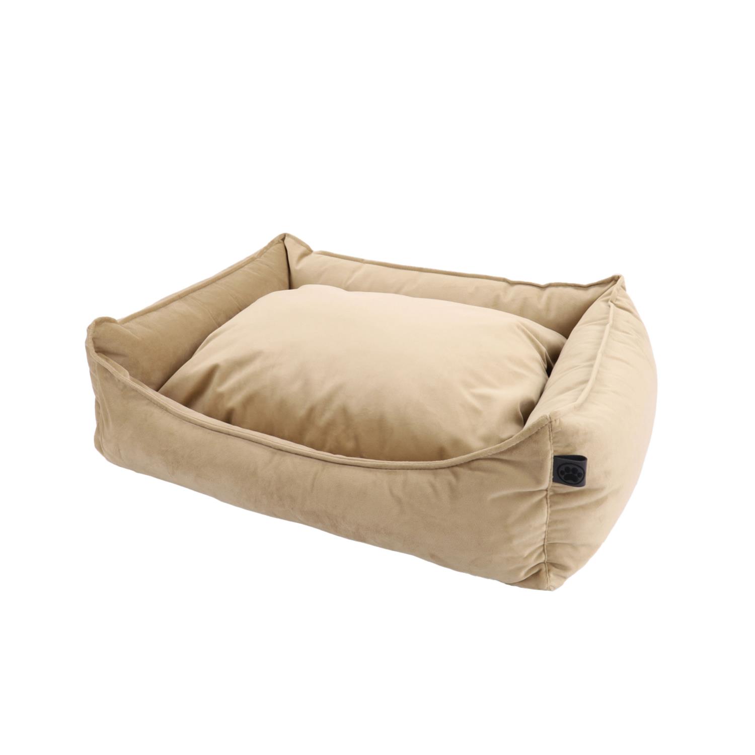 OS Dog Cocoon Velours Revers Pillow.60/40/18 04-Beige