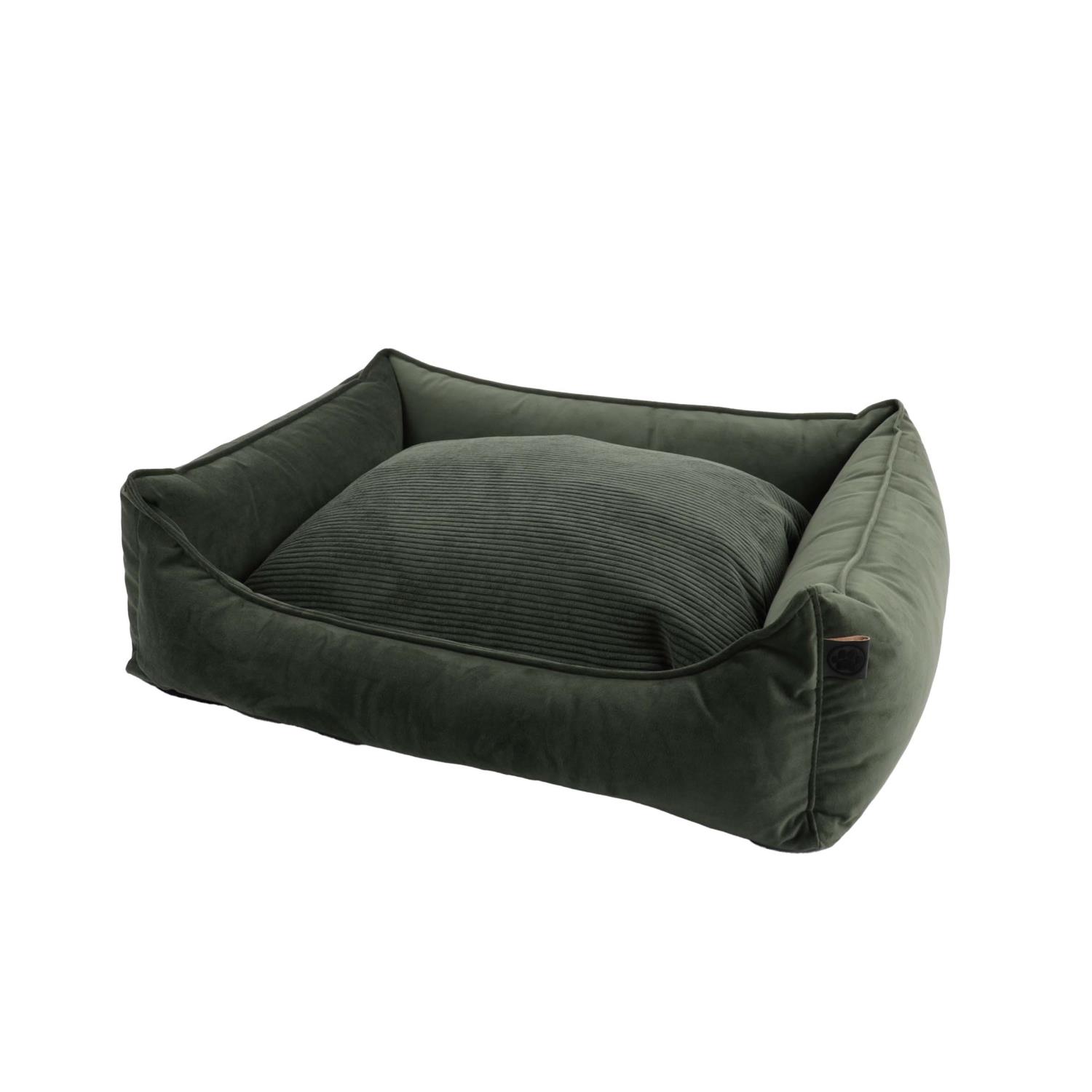 OS Dog Cocoon Velours Revers Pillow.60/40/18 55-Olive
