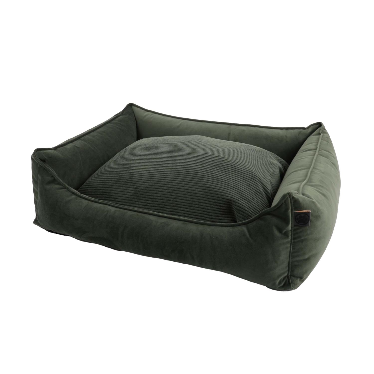 OS Dog Cocoon Velours Revers Pillow.70/60/20 55-Olive