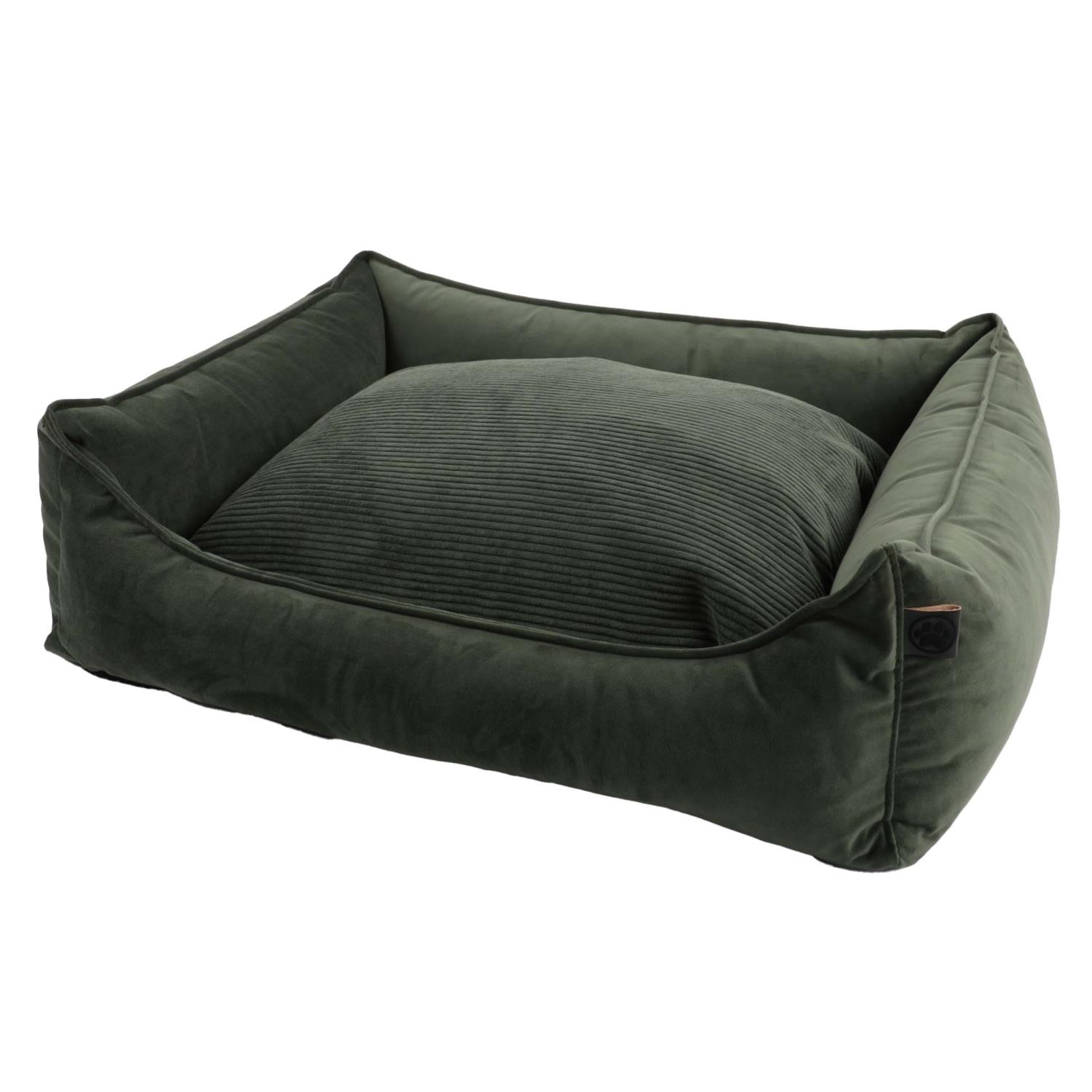 OS Dog Cocoon Velours Revers Pillow.90/70/22 55-Olive