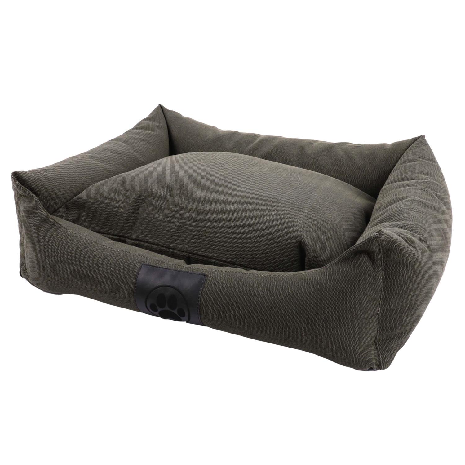 OS Dog Cocoon Canvas Revers Pillow.90/70/22 55-Olive