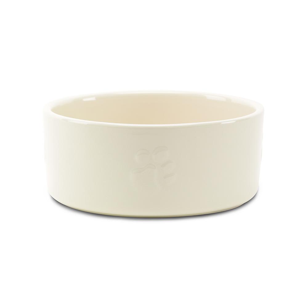 Scruffs Icon Pet Food Bowl - 25x25x10cm Cream