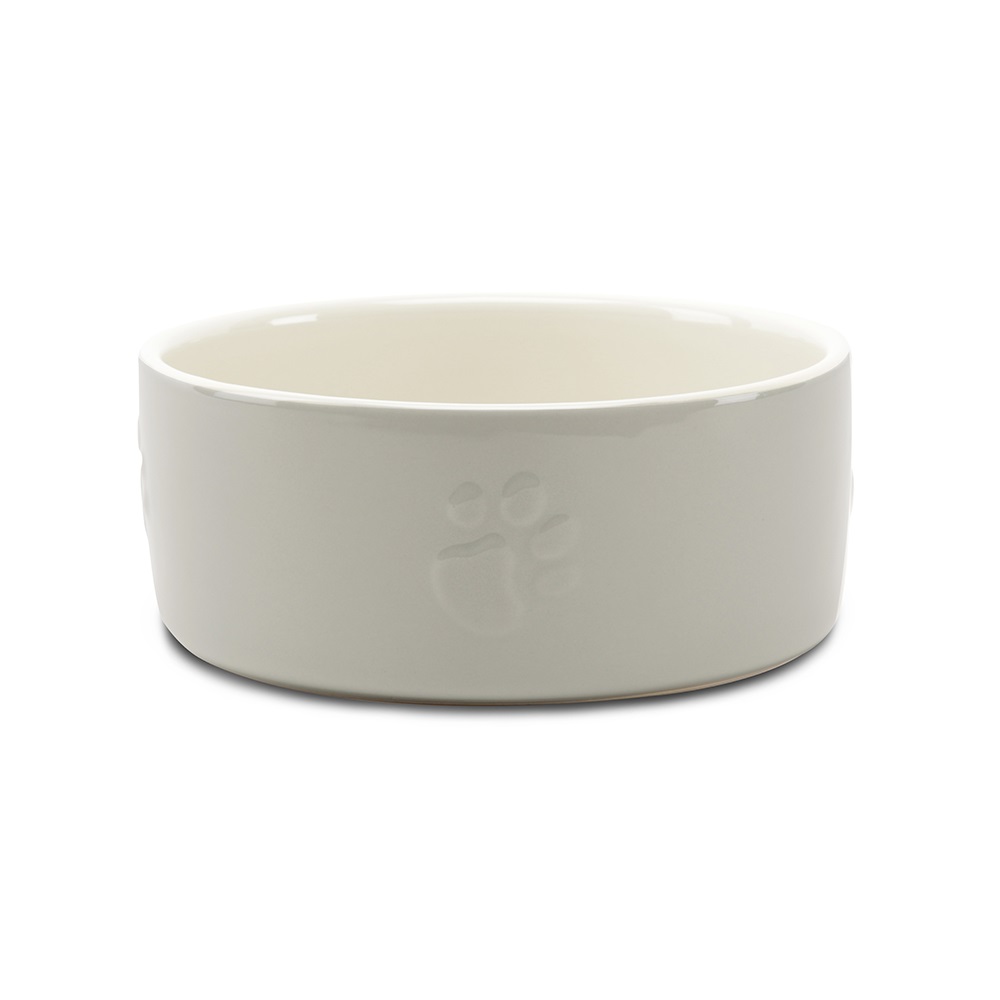 Scruffs Icon Pet Food Bowl - 25x25x10cm Light Gray