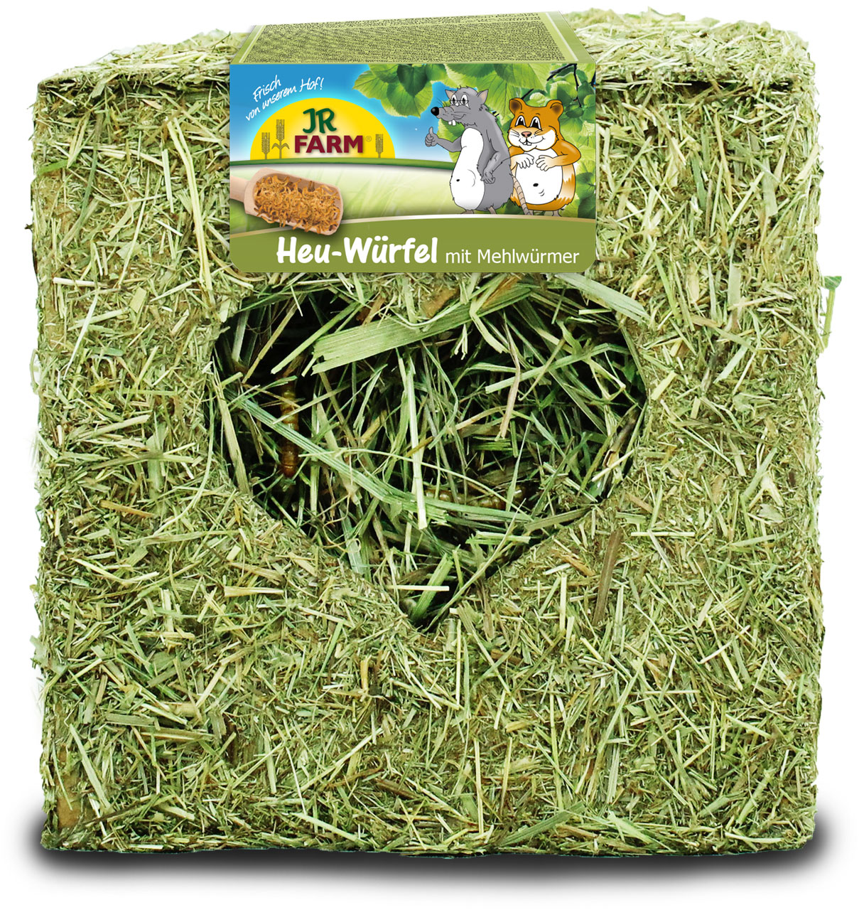 JR Hay cube with meal worms 125 g (6)