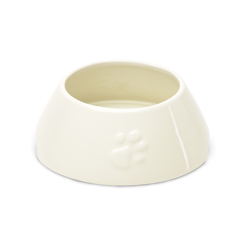 Scruffs ICON Long Eared Dog Food & water bowl - 21x21x8,5cm Cream
