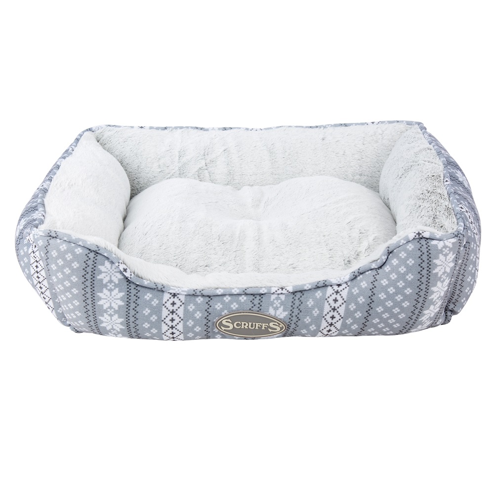 Scruffs Santa Paws Box Bed (M) Gray 60x50cm