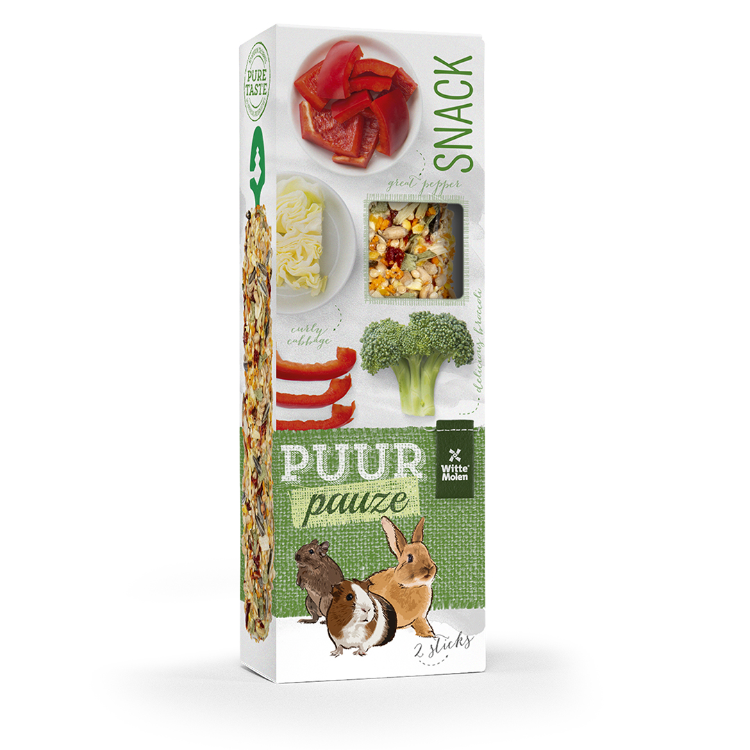 PUUR Pauze Sticks bell pepper & broccoli 110g(8)