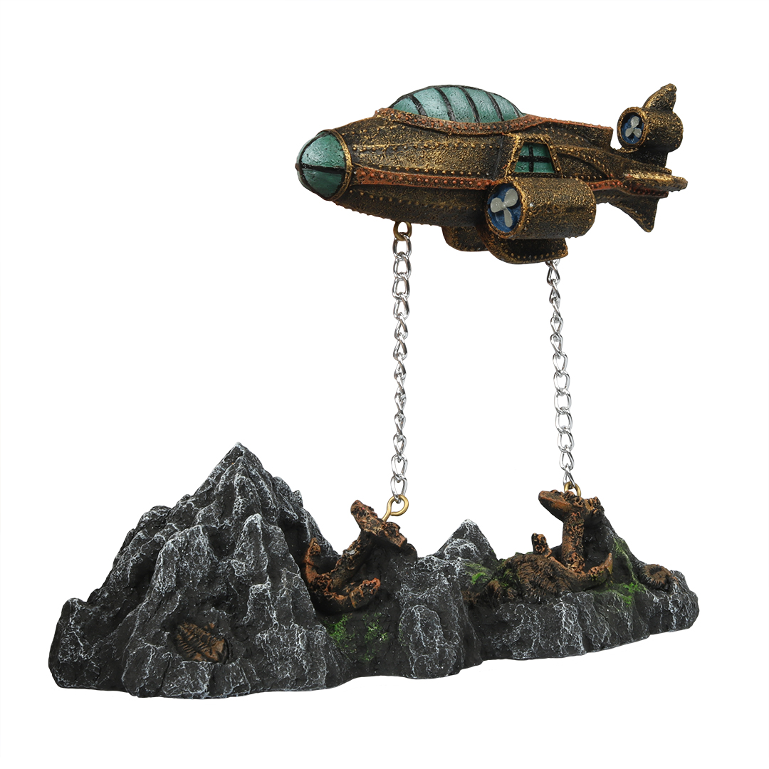 Steampunk floating submarine 20x9,7x16CM Multicolour