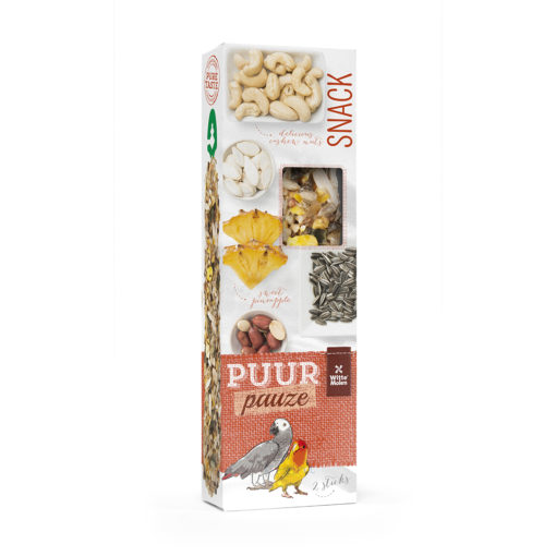 PUUR PAUZE STICKS PARROT PINEAPPLE & PEANUT 140gr (8)