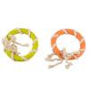 Eco rubber ring bamboo/rice + cotton 12,5x12,5x3,2cm mixed colors (4)