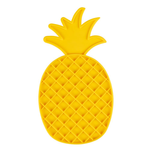 Lick mat pineapple yellow