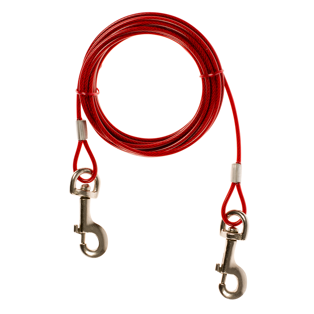 Tie out cable lightweight red 4,5m(3)