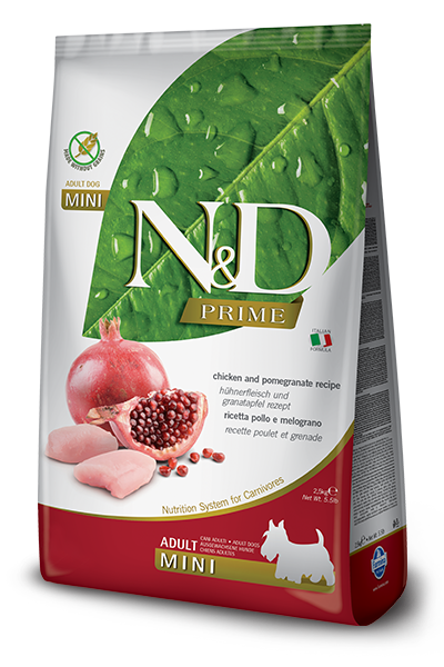 N&D PRIME DOG CHICKEN & POMEGRANATE ADULT MINI 2,5 KG