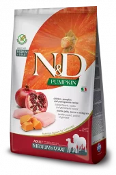 N&D Pumpkin Dog Chicken & Pomegranate Adult Medium & Maxi 2,5 Kg