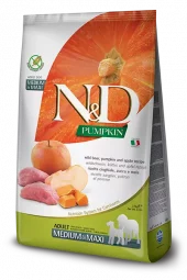 N&D Pumpkin Dog Wild Boar & Apple Adult Medium & Maxi 12 Kg