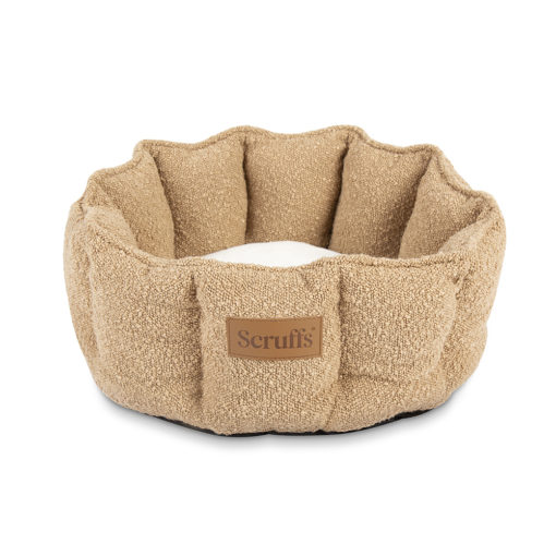 Scruffs Boucle Cat bed 45cm Desert Brown