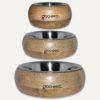 Rounded Mango Wood with Stainless Steel Bowl M