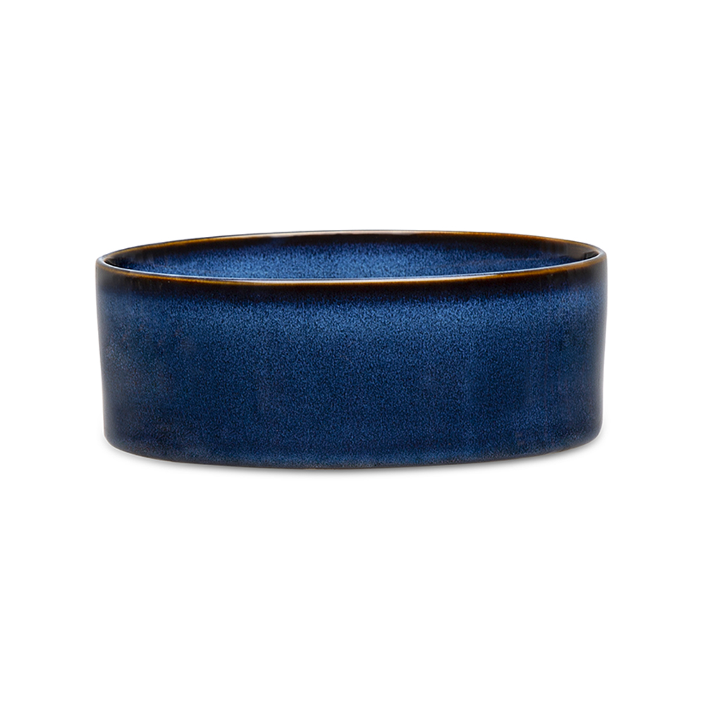 Scruffs Reactive Glaze Food Bowl - 19cm Midnight Blue