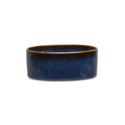 Scruffs Reactive Glaze Food Bowl - 13cm Midnight Blue