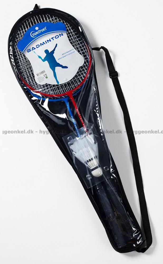 SunSport  Badminton 4pers sett med nett og teleskopstenger