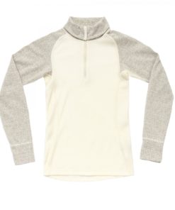 Devold Duo Active Trøye Zip Dame Raw White