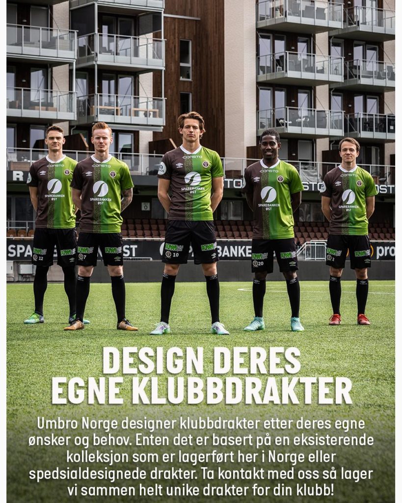 Fotballdrakt med klubbtrykk