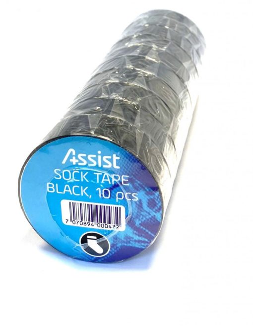 Assist Sport  Strømpetape svart, stk