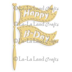 La-La Land Die - Birthday Flag, 2"X3"