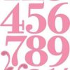 Tall Collectable Elegant numbers COL1418