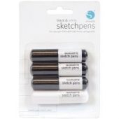 Silhouette Sketch Pens 4/Pkg svart og hvit