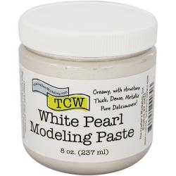 Crafter's Workshop Modeling Paste 8oz-White pearl