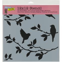 Crafter's Workshop Template 12"X12" - Birds On Branches