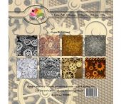 Dixi Craft 6x6 Inch Paper Pack Gears Background