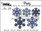 Partzz dies no. 29, 5x Snowflakes