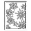 Scattered Snowflake Frame