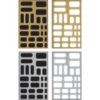 Labels - Idea-Ology Metallic Stickers 4.75"X7.75" 4/Pkg