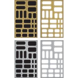 Labels - Idea-Ology Metallic Stickers 4.75"X7.75" 4/Pkg