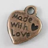 Kobber hjerte made with love